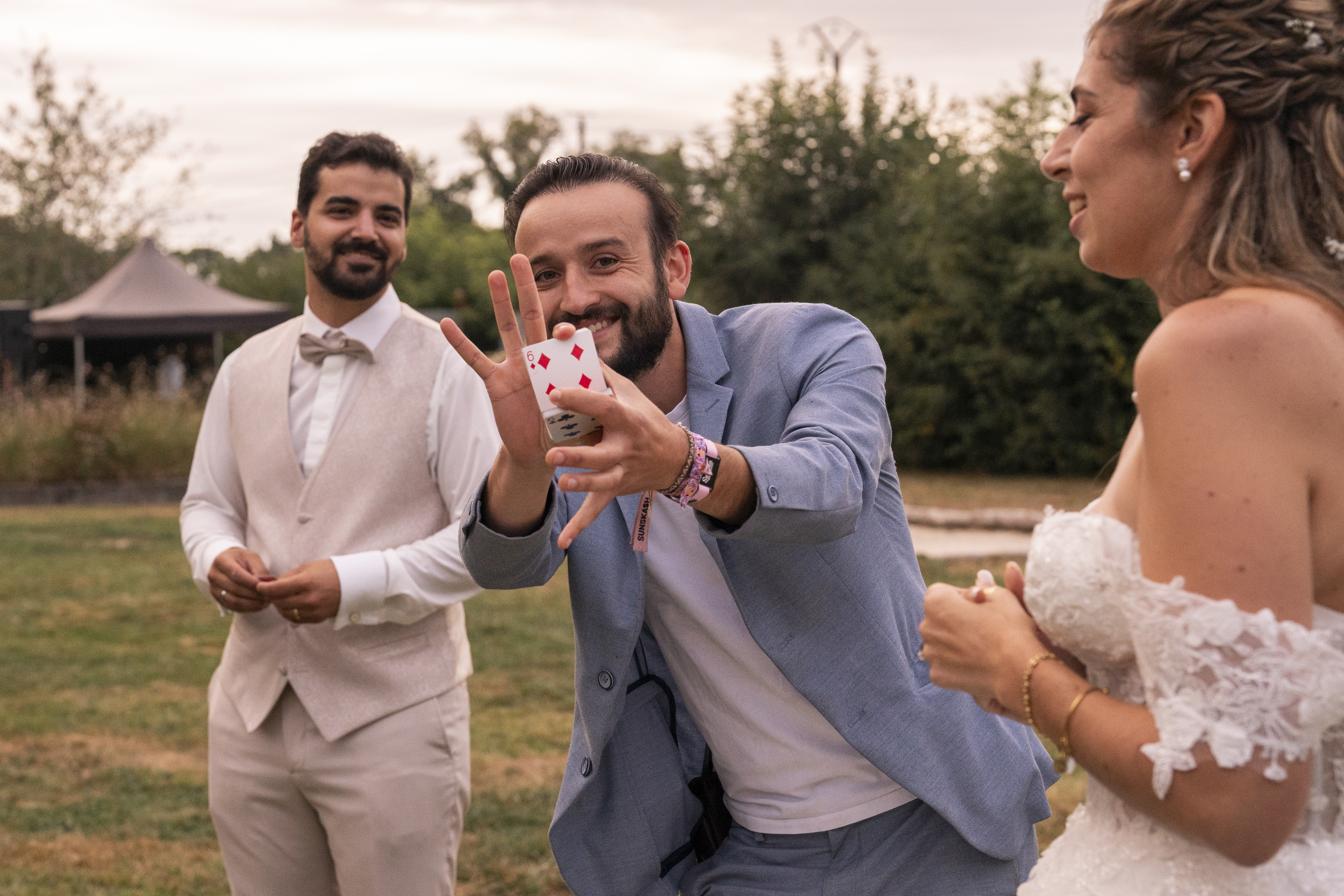 Animation magique lors d'un mariage